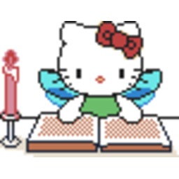 Hellokitty Read — cartoon emoji for Slack & Discord (Discord)