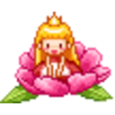 Flower Princess — cartoon emoji for Slack & Discord