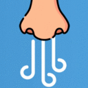Nose Laugh — cartoon emoji for Slack & Discord