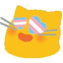 Meow Transhearteyes — cat emoji for Slack & Discord