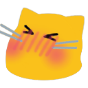 Meow Blush — cute emoji for Slack & Discord