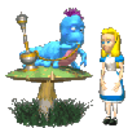 Alice In Wonderland 7 — cartoon emoji for Slack & Discord