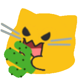 Meow Cactus — cartoon emoji for Slack & Discord (Discord)