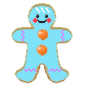 Gingerbreadman — cartoon emoji for Slack & Discord