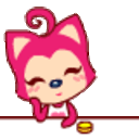 Okbutton Pinkfox — cartoon emoji for Slack & Discord