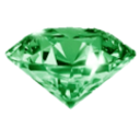 Green Diamond — gemstone emoji for Slack & Discord