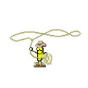 Banana Cowboyrope — cartoon emoji for Slack & Discord