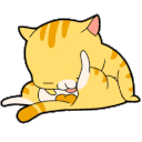 Cat Licking Balls — cat emoji for Slack & Discord