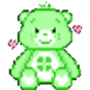 Carebear Green — cute emoji for Slack & Discord