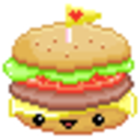 Burger Cute — cartoon emoji for Slack & Discord