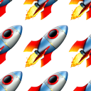 Rocket Pattern — rocket emoji for Slack & Discord
