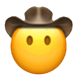 Mouthless Cowboy — cartoon emoji for Slack & Discord (Discord)