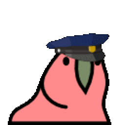 Cop Parrot — cartoon emoji for Slack & Discord (Discord)