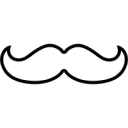 Mustache Fancy Sir White — symbol emoji for Slack & Discord