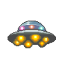 Flying Saucer 2 — ufo emoji for Slack & Discord