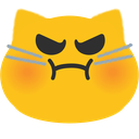 Meow Fluffangry — cartoon emoji for Slack & Discord