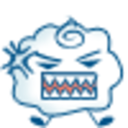 Cloud Thunder — cartoon emoji for Slack & Discord (Discord)