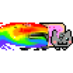 Nyancat Glitch — rainbow emoji for Slack & Discord (Discord)