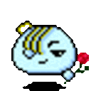 Hair Flip 4 — cartoon emoji for Slack & Discord