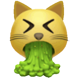 Cat Vomiting — cartoon emoji for Slack & Discord (Discord)