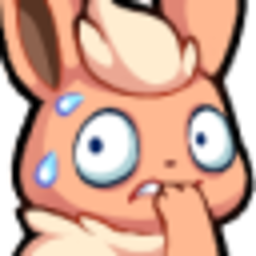 Flareon Nervous — cartoon emoji for Slack & Discord (Discord)