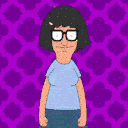 Tina Jumping — cartoon emoji for Slack & Discord