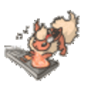 Flareon Dj — cartoon emoji for Slack & Discord