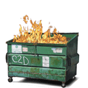 Dumpster Fire 2 — fire emoji for Slack & Discord