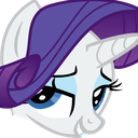 Mlpony Rarityflirt — cartoon emoji for Slack & Discord