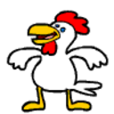 Chicken Flapping — cartoon emoji for Slack & Discord