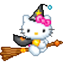 Hellokitty Witch — cat emoji for Slack & Discord