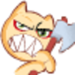 Axe Murdering Cat — cartoon emoji for Slack & Discord (Discord)