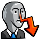 Not Stonks — reaction emoji for Slack & Discord
