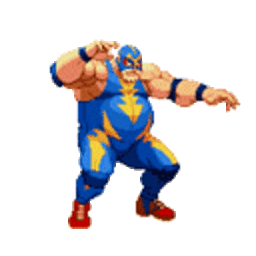 Wrestler Kick — cartoon emoji for Slack & Discord (Discord)