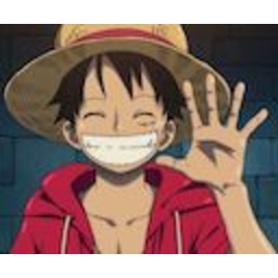 Luffy Smiling — cartoon emoji for Slack & Discord (Discord)