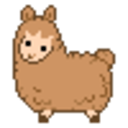 Llama Brown — cartoon emoji for Slack & Discord
