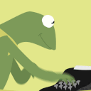 Kermit Typing — cartoon emoji for Slack & Discord