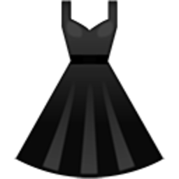 Black Dress 2 — dress emoji for Slack & Discord (Discord)