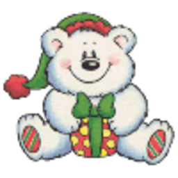 Christmas Bear — cartoon emoji for Slack & Discord (Discord)