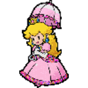 Princesspeach Umbrella — cartoon emoji for Slack & Discord