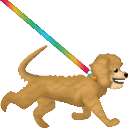 Walking Dog — cartoon emoji for Slack & Discord (Discord)
