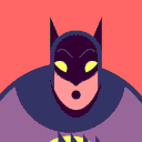 Batman Disco — cartoon emoji for Slack & Discord