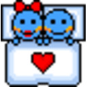 Love Bed — cartoon emoji for Slack & Discord