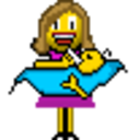 Feeding Baby — cartoon emoji for Slack & Discord
