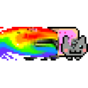 Nyancat Glitch — rainbow emoji for Slack & Discord