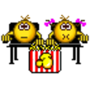 Eating Popcorn 2 — cartoon emoji for Slack & Discord
