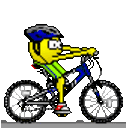 Biking 3 — cartoon emoji for Slack & Discord