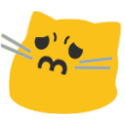 Meow Frowningbig — cartoon emoji for Slack & Discord (Discord)