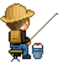 Fishing 3 — pixel-art emoji for Slack & Discord