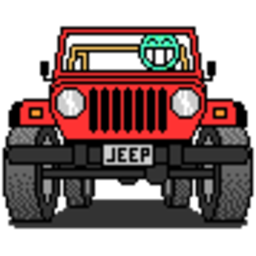 Jeep Red — cartoon emoji for Slack & Discord (Discord)